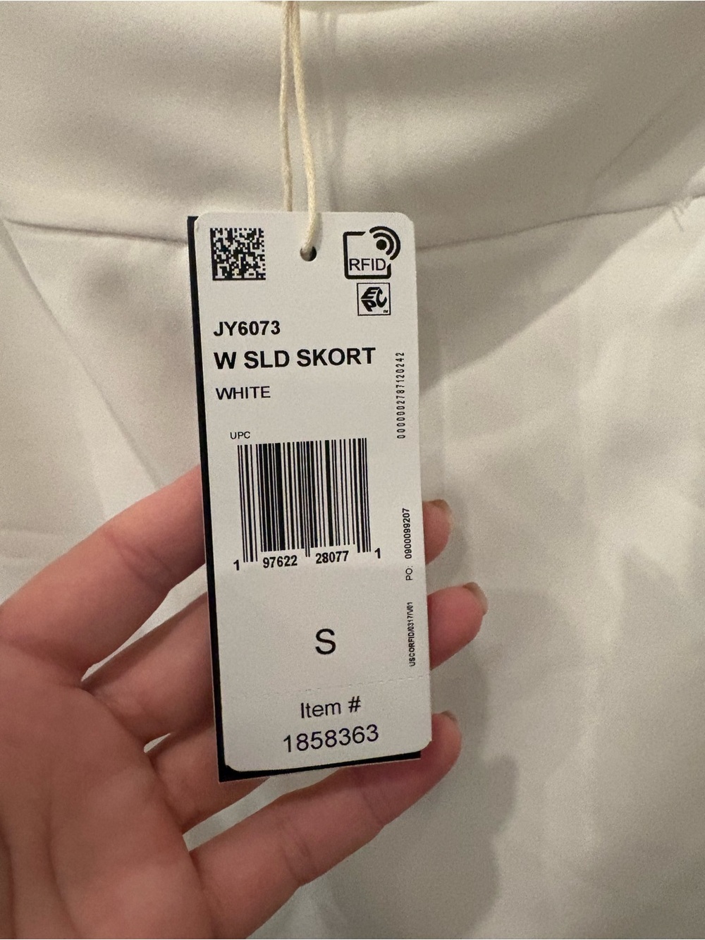 Brand new with tags, white Adidas skort sz S - Picture 4 of 5